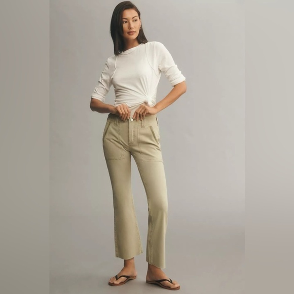 NWT Anthropologie Pilcro Crop Flare Pants 29